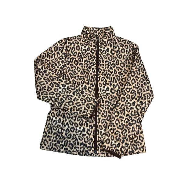 Lands End Animal Print Mob Wife Primaloft Quilted Jacket Size XS - Picture 5 of 11